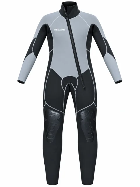 Grey-panel full suit, front view