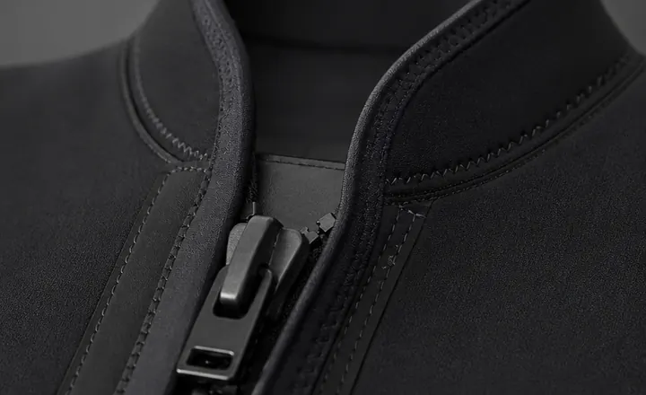 Heavy-duty wetsuit zipper and entry construction