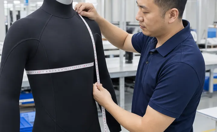 Wetsuit measurement quality-control check