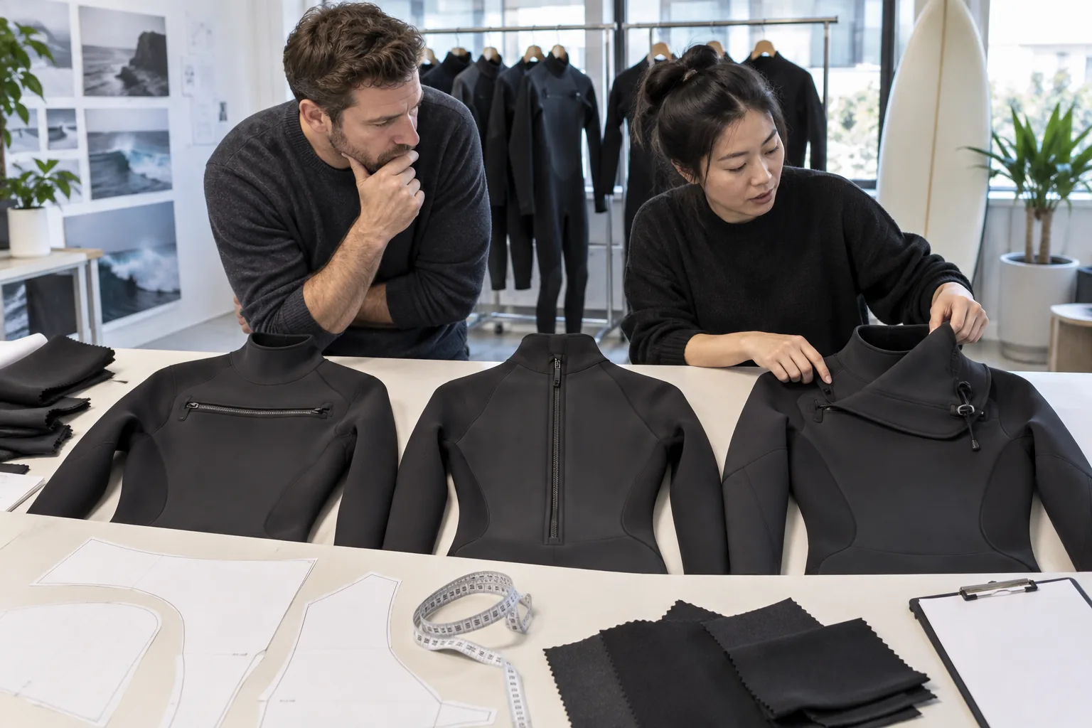 chest zip vs back zip wetsuit and zipless entry systems compared for custom manufacturing