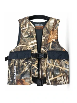 Custom Camouflage Dual Buckle Life Vest - front view