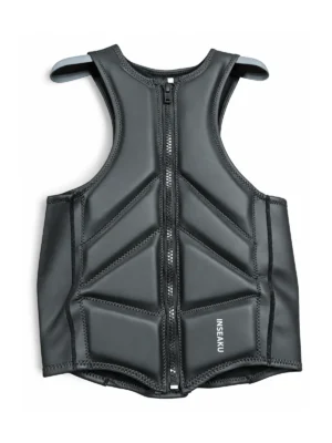 Custom Gray Chevron Panel Life Vest - front view