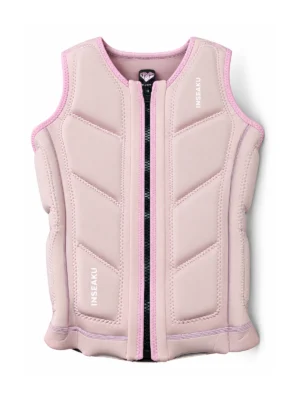 Custom Pale Pink Panel Life Vest - front view
