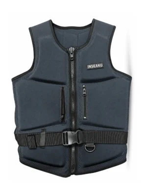 Custom Slate Life Vest with Front Pockets - front view