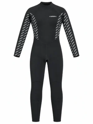 Custom Patterned Sleeve Full Wetsuit Design B, front view