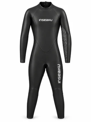 contour sleeve triathlon wetsuit, front view of the INSEAKU custom design
