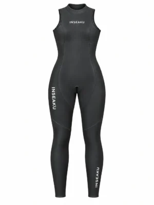 sleeveless triathlon wetsuit, front view of the INSEAKU custom design